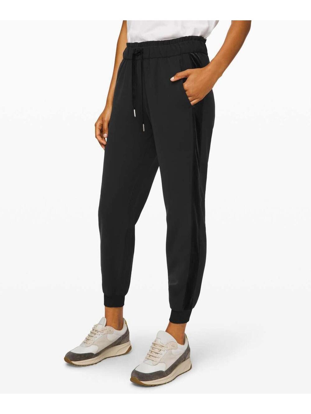 Lululemon On the Fly Jogger Velvet Trim Special Edition Black Women’s Size 6
